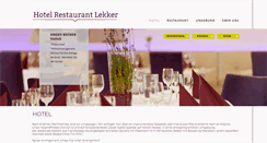Desktop Screenshot of hotel-lekker.com